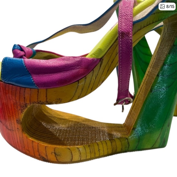 Steve Madden Multicolor Wedges - Picture 5 of 7